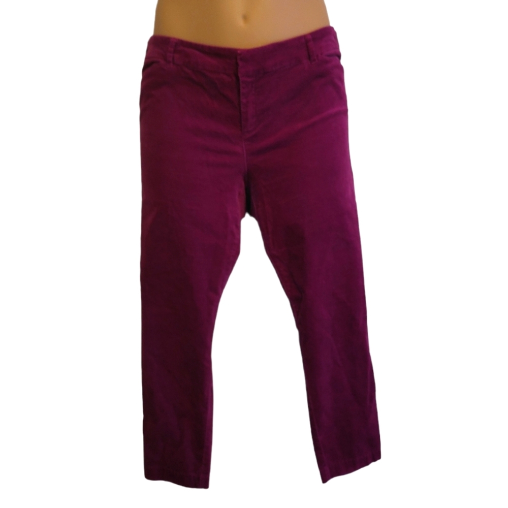 Mid-Rise Old Navy Pixie Purple Pants size 14